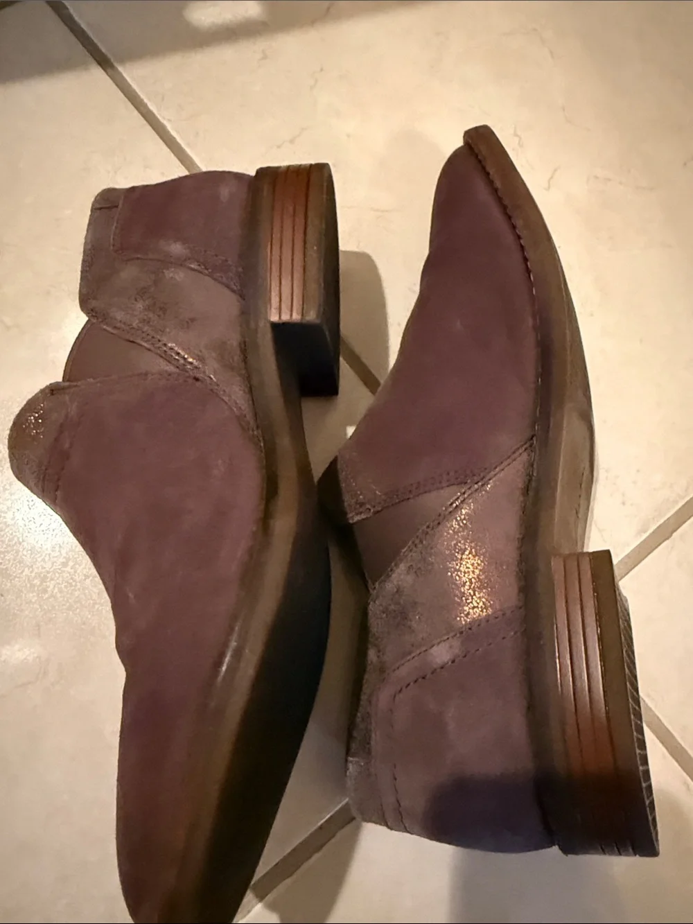Clarks Men's Suede Slip-On Loafers in Brown